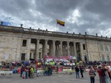 Protestas continúan en la Plaza de Bolívar: se espera la llegada de más de 1.500 indígenas