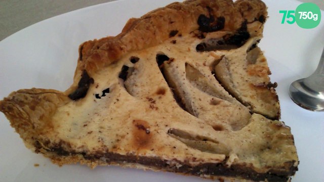 Tarte aux poires poudre d'amande et chocolat noir