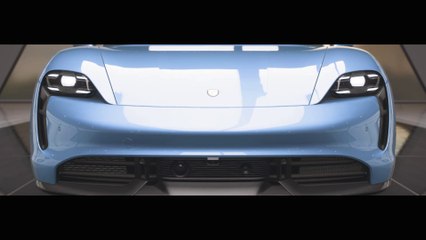 Beautiful Grey Porsche Taycan Turbo S Grandma crazy driving in Forza Horizon 5