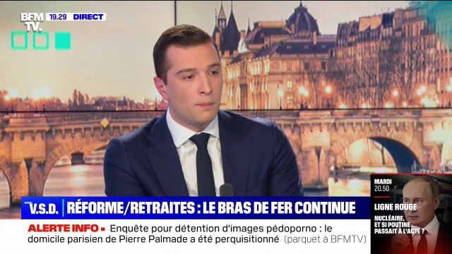 Réforme des retraites: Je ne suis pas favorable aux blocages , affirme Jordan Bardella