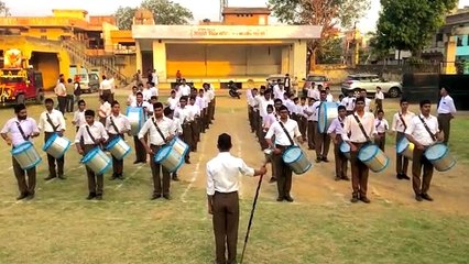 शिवाजी महाराज की जयंती पर निकला पंथ संचलन