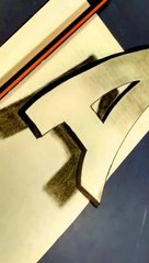 How To Draw 3D Alphabat A Shape Tutorial | googl | 3d painting tutorial