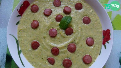 Purée de courgette et knack
