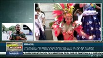 Carnaval de Río, inician desfiles con temas alegóricos a la resistencia negra e indígena