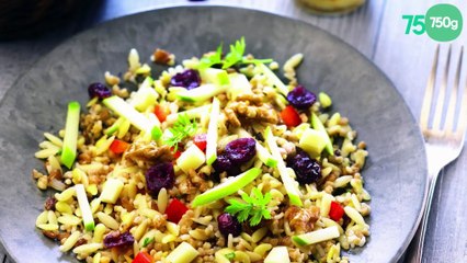 Salade énergie aux céréales de campagne et fruits