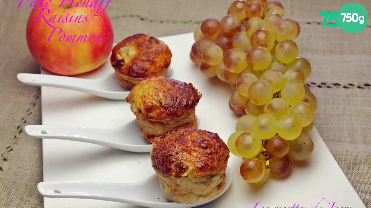 Recette autour du pâté Hénaff et muffins aux pommes et raisins