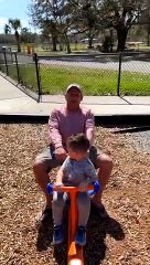 Uncle Gets Stuck Upside Down