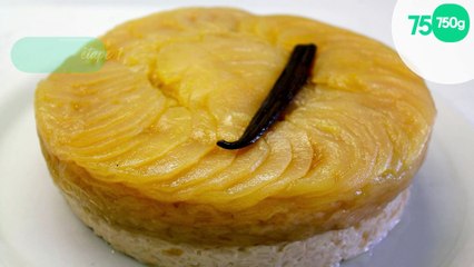Pomme et gâteau de riz au lait de coco