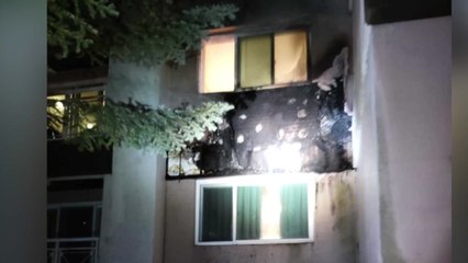 강원도 평창 스키장 숙소 건물 외벽에서 불 / YTN