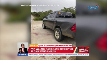 Task Force Adiong, binuo para tutukan ang imbestigasyon sa pananambang kay Lanao Del Sur Gov. Adiong | UB
