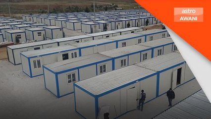 Gempa Bumi Turkiye | Penempatan bandar kontena diwujudkan untuk mangsa