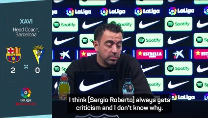 Criticism of Barca's Sergi Roberto some of the most unfair - Xavi