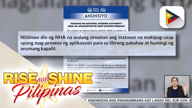 Pagtanggap ng aplikasyon para sa murang pabahay, pansamantalang itinigil ng NHA