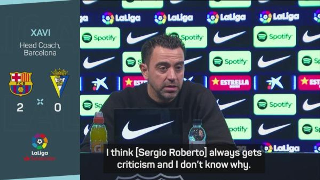Criticism of Barca's Sergi Roberto some of the most unfair - Xavi