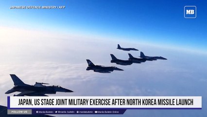 Japan, US stage joint military exercise after North Korea missile launch