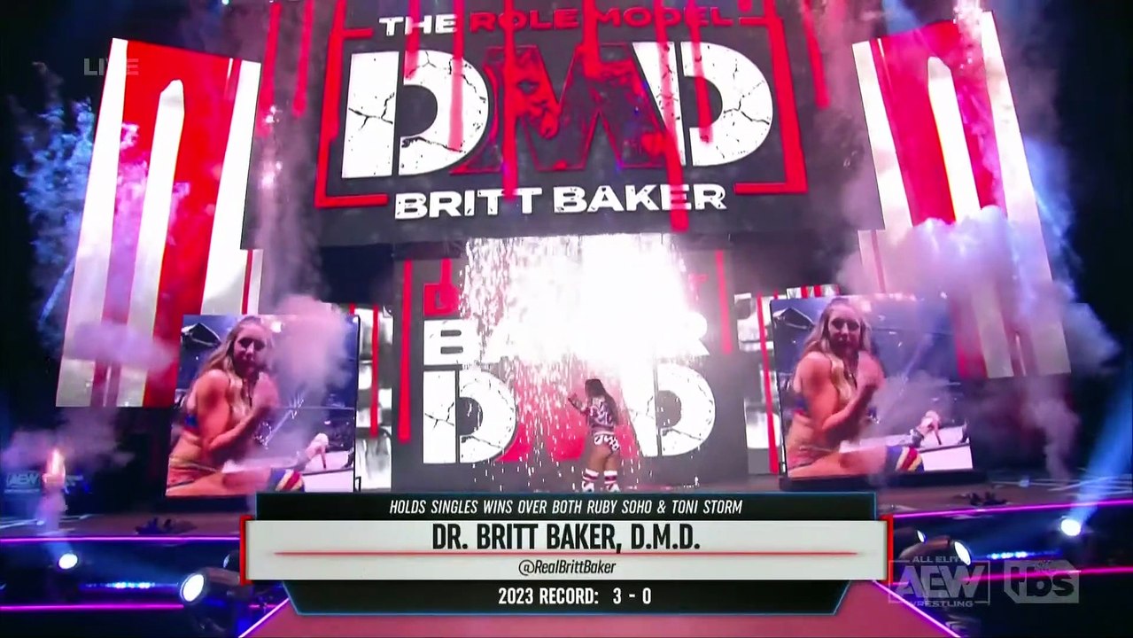 Dr. Britt Baker D.M.D. Entrance: AEW Dynamite, Feb. 15, 2023