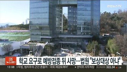 Descargar video: 학교 요구로 예방접종 뒤 사망…법원 