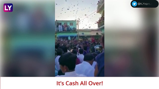 ‘Cash’ All Over: Former Sarpanch In Gujarat Showers Rs 100 & Rs 500 Notes During Wedding Celebrations