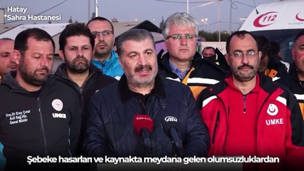 Bakan Koca: Deprem bölgesinde 1 suçiçeği vakası saptandı, akut bağırsak enfeksiyonlarında artış var