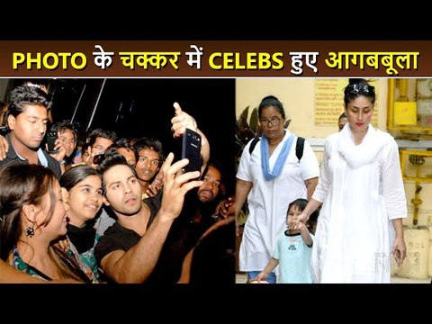 When Stars Got Rude With Fans While Clicking Selfie Kareena, Sara, Varun and More