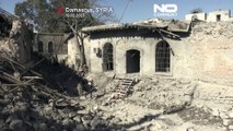 شاهد: آثار دمار قلعة دمشق التاريخية بسبب القصف الإسرائيلي على سوريا