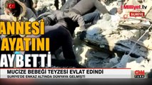 Enkaz altında dünyaya gelen Aya bebeği teyzesi evlat edindi