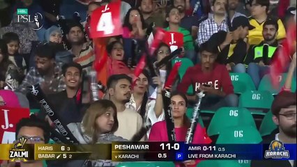 Babar Azam vs Mohammad Amir  Karachi Kings vs Peshawar Zalmi  Match 2  HBL PSL 8