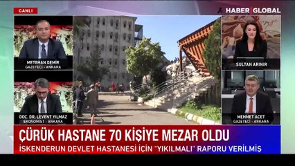 Çürük raporlu İskenderun Devlet Hastanesi 70 kişiye mezar oldu