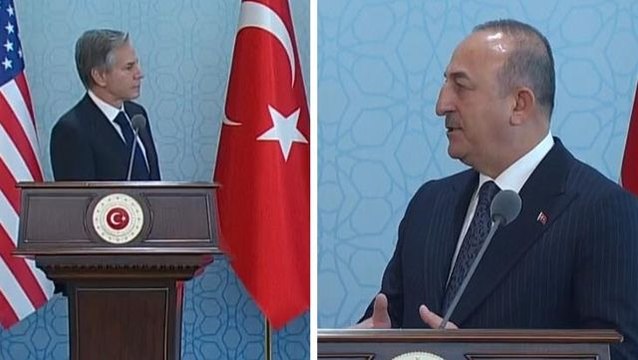 Kamera önünde tansiyon yükseldi! Çavuşoğlu, PKK'ya verilen desteği savunan ABD'li mevkidaşına anında cevap verdi