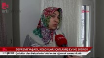 Depremi Antep'te yaşadı, İstanbul'da kolonları çatlamış evine sığındı