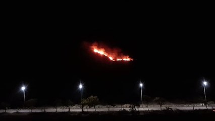 Video...चित्रकूट नगर की पहाड़ी पर लगी आग