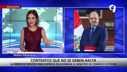Contratos que no se deben hacer: cancelan orden de servicio para empresa relacionada al ministro de Comercio Exterior