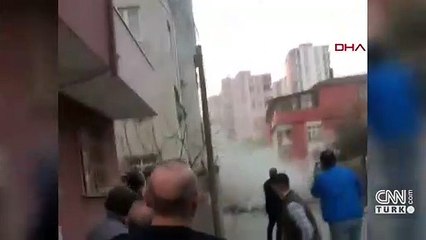 Kontrollü yıkım faciaya neden oluyordu! Ezilmekten son anda kurtuldular