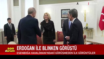Cumhurbaşkanı Erdoğan, ABD Dışişleri Bakanı Blinken'i kabul etti