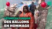 En Turquie, des ballons rouges dans les ruines pour honorer les enfants victimes du séisme