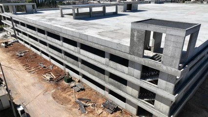 Akdeniz Üniversitesi Katlı Otoparkı'nda betonarme imalatı tamamlandı