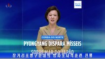 Coreia do Norte dispara mísseis sobre Mar do Japão