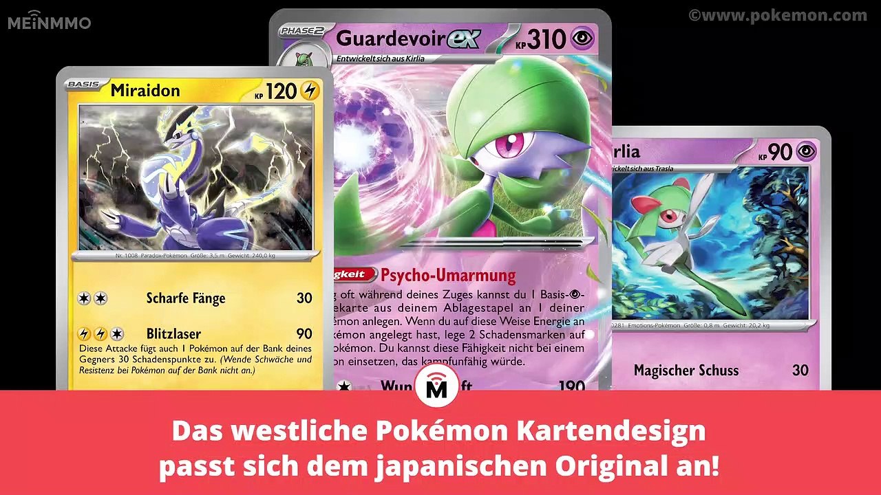 Pokémon Sammelkartenspiel Karmesin und Purpur - Wir zeigen euch exklusiv 5 Karten im neuen Design