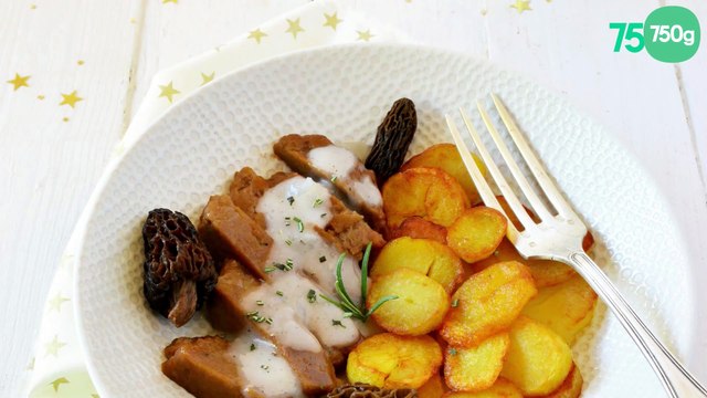 Seitan à la sauce aux morilles