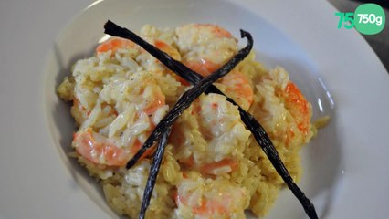 Crevette sauce coco vanille