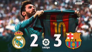 Real Madrid 2 x 3 Barcelona La Liga 16/17 Extended Highlights HD