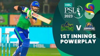 1st Innings Powerplay | Multan Sultans vs Karachi Kings | Match 11 | HBL PSL 8 | MI2T