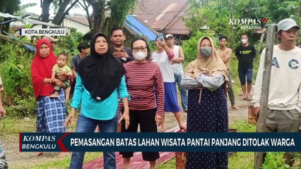 Pemasangan Batas Lahan Wisata Pantai Panjang Ditolak Warga