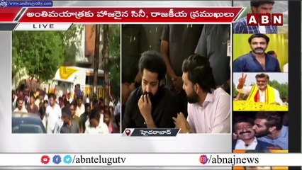 Jr NTR EMOTIONAL Moments At Maha Prasthanam | Taraka Ratna  | ABN Telugu