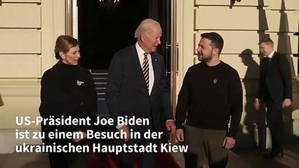 US-Präsident Biden zu Überraschungsbesuch in Kiew