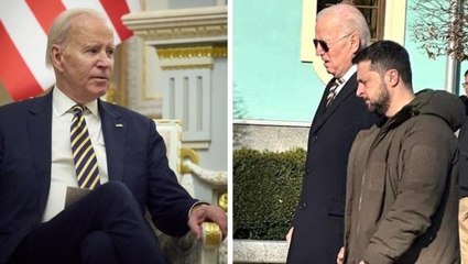 Kiev'de Zelenski ile görüşen Biden'dan Putin'i küplere bindirecek sözler: Ne kadar sürerse sürsün savaşmaya değer