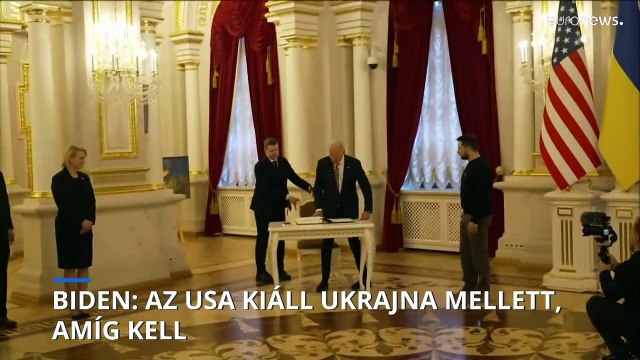 Biden Kijevben: újabb félmilliárd dolláros segítség Ukrajnának, új szankciók Moszkva ellen