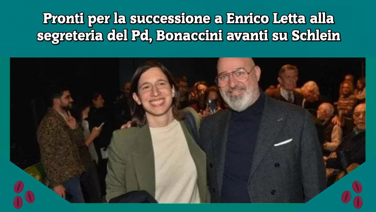 Pronti per la successione a Enrico Letta alla segreteria del Pd, Bonaccini avanti su Schlein