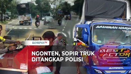 Lagi! Gara-gara Oleng Demi Konten Sopir Truk Ditangkap Polisi