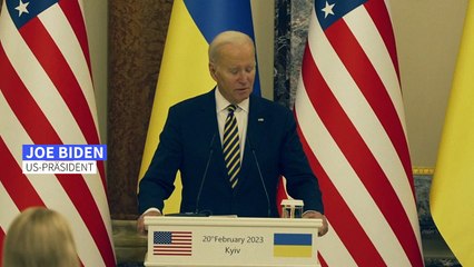 Biden kündigt bei Überraschungsbesuch in Kiew weitere Waffenlieferungen an